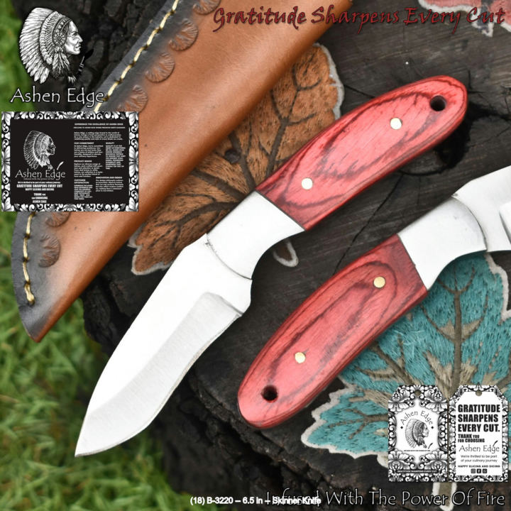 Wholesale skinning knives hand-forged by Louis Martin