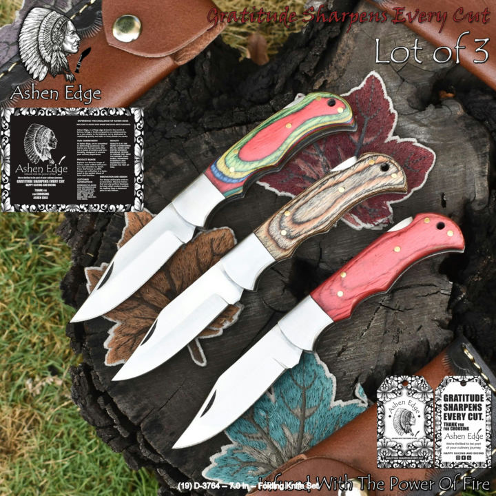 Wholesale pocket & folding knives hand-forged by Louis Martin