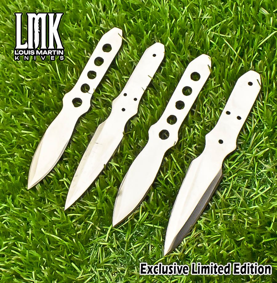 Wholesale knife blanks: hand-forged damascus blank blades hand-forged by Louis Martin