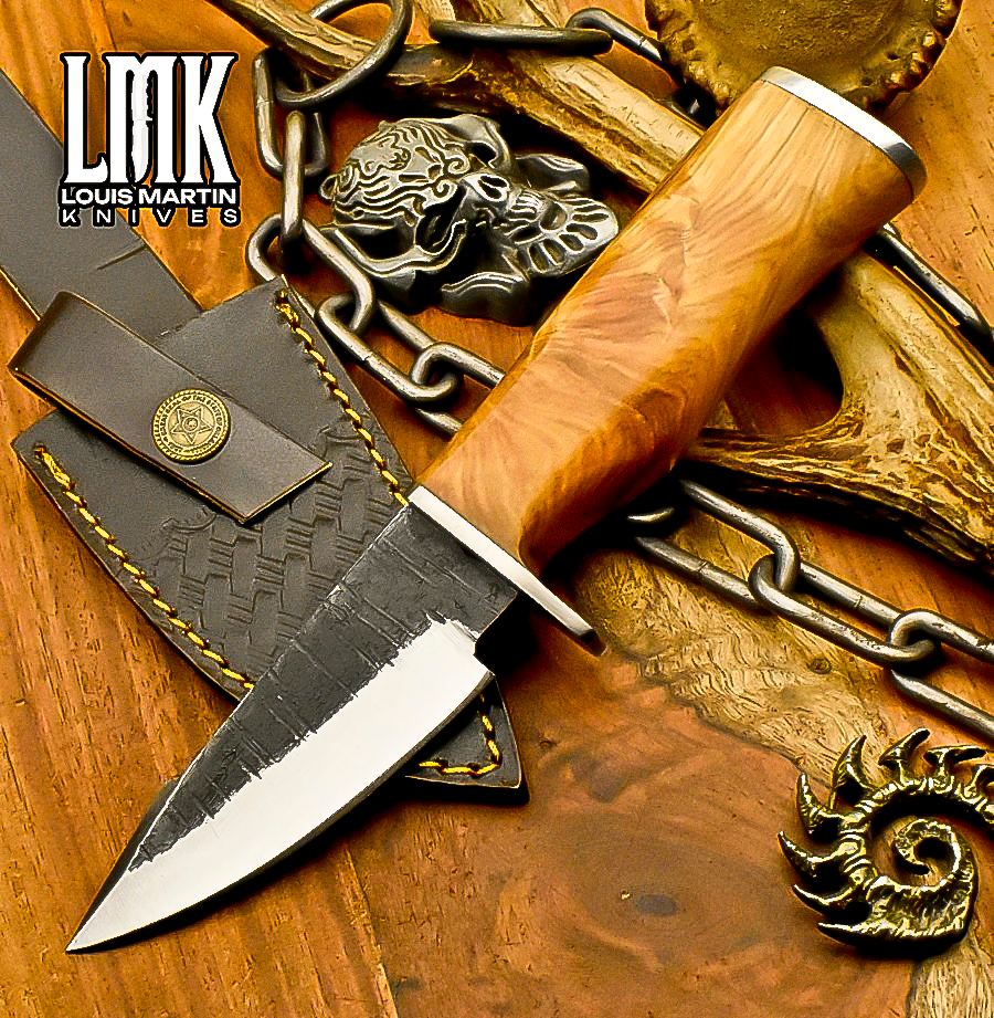 Wholesale hunting skinner knives hand-forged by Louis Martin