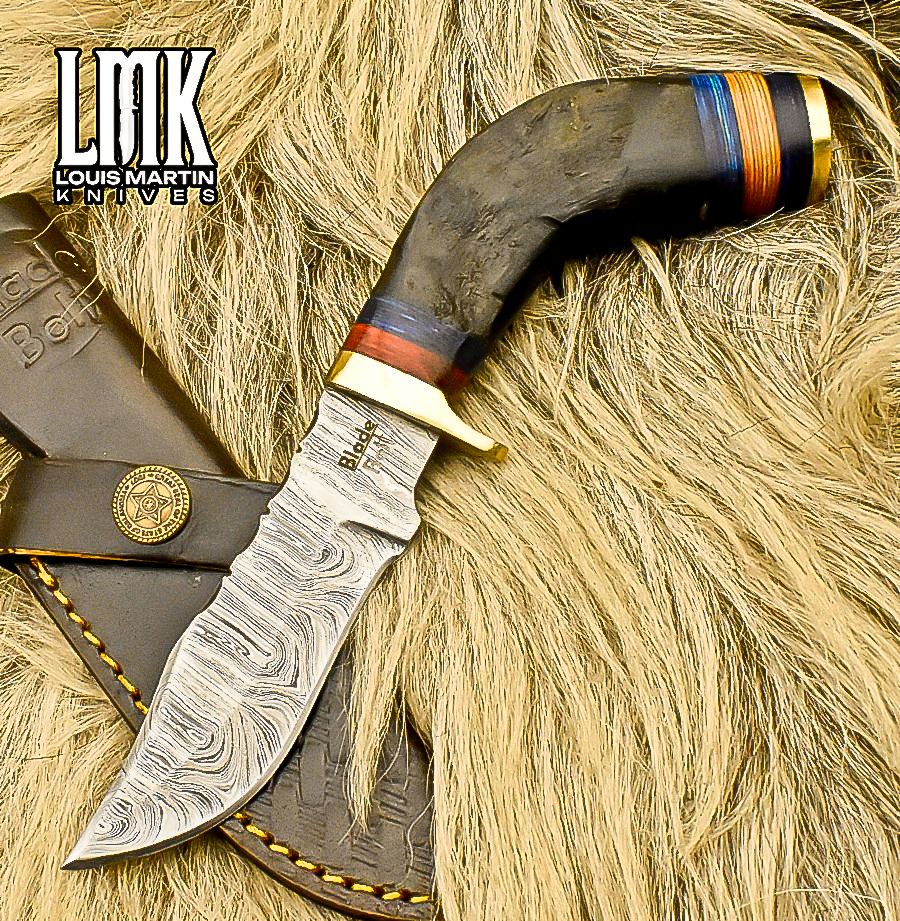 Wholesale hunting skinner knives hand-forged by Louis Martin