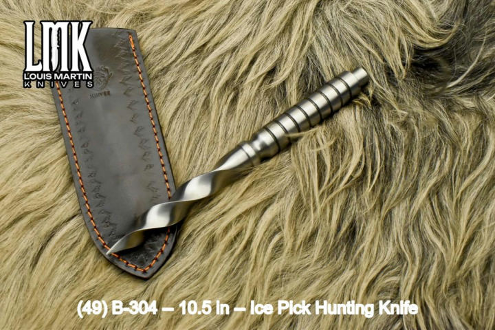 Wholesale ice pick hunting knives hand-forged by Louis Martin