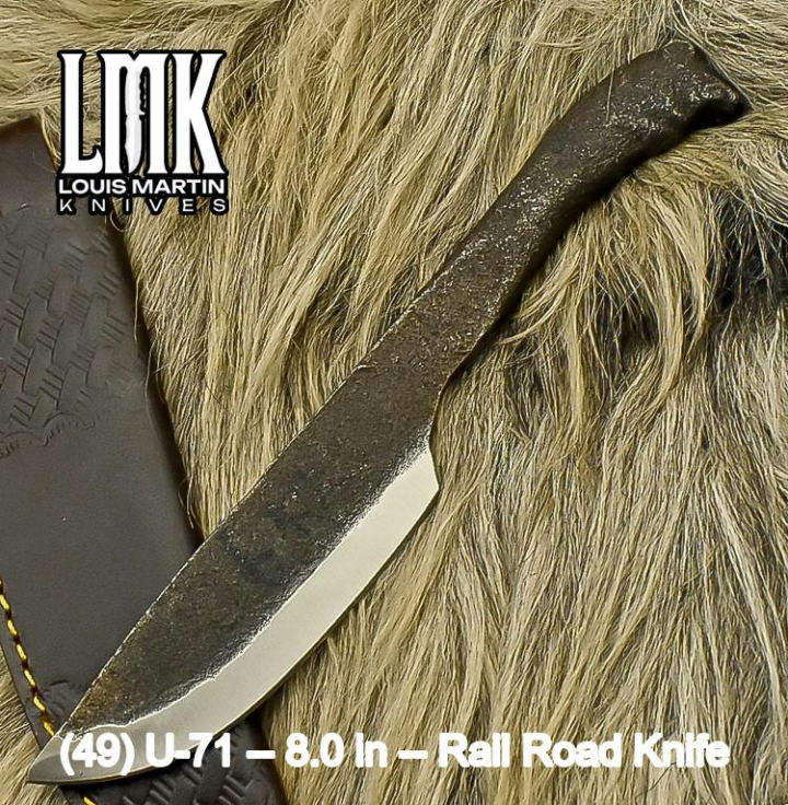 Wholesale railroad knives hand-forged by Louis Martin