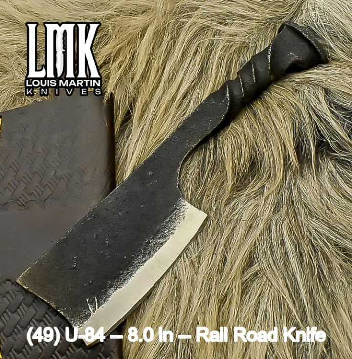 Wholesale railroad knives hand-forged by Louis Martin